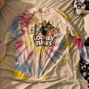 Long sleeve tie dye tee